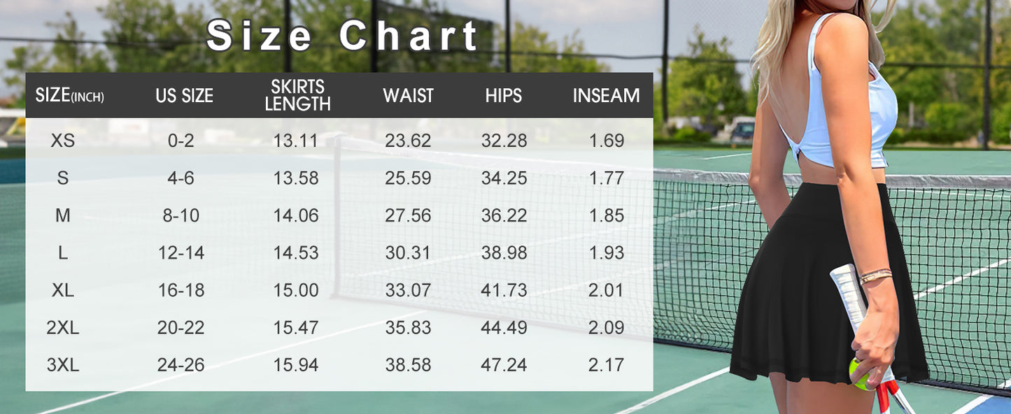 LouKeith Womens Tennis Skirt High Waisted Pleated Golf Skirts Mini Casual Workout Athletic Skorts with Pockets