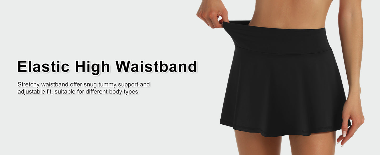 LouKeith Womens Tennis Skirt High Waisted Pleated Golf Skirts Mini Casual Workout Athletic Skorts with Pockets