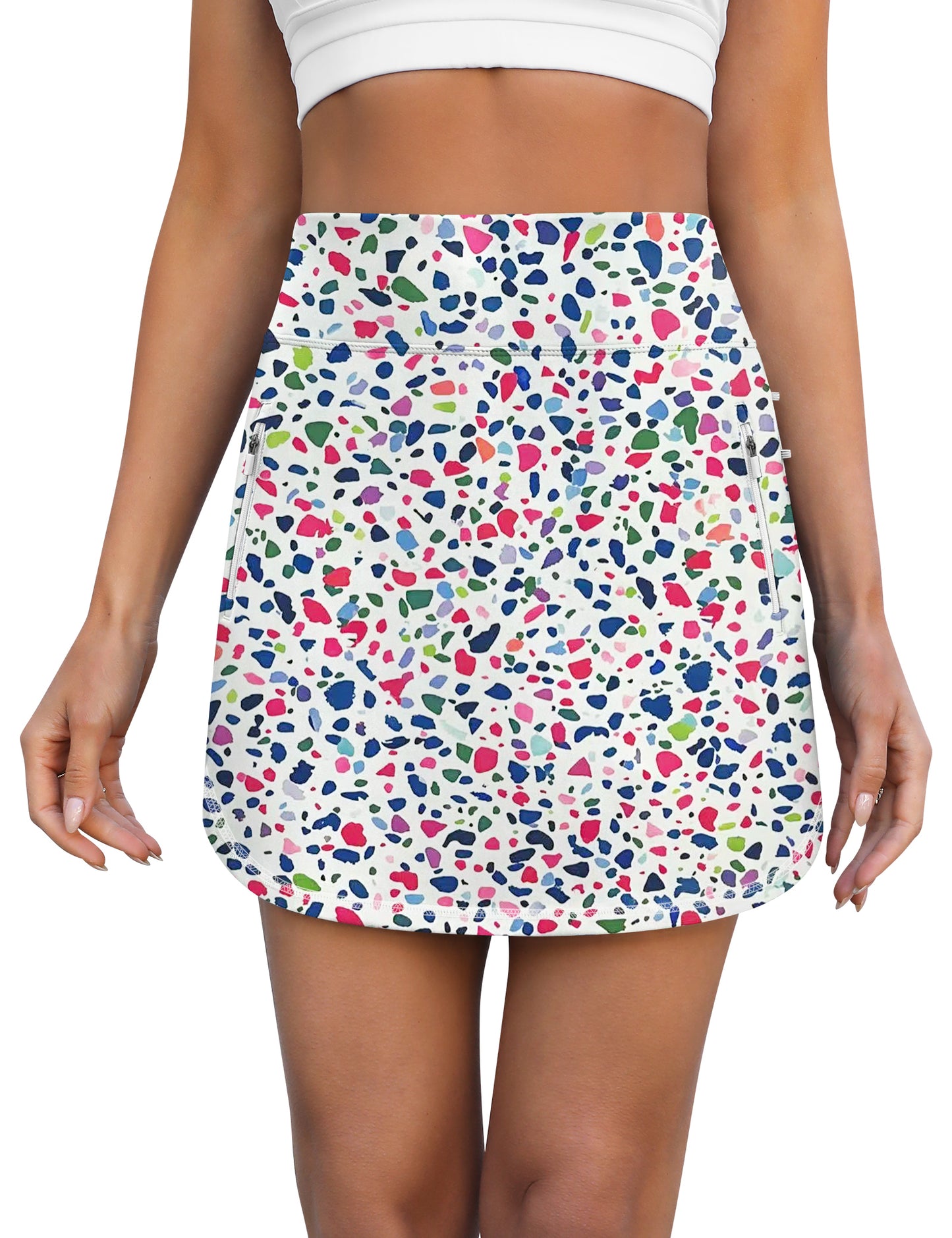 LouKeith Golf Skirts for Women Tennis Skirt with Zipper Pockets High Waisted Running Casual Athletic Skorts Built-in Shorts
