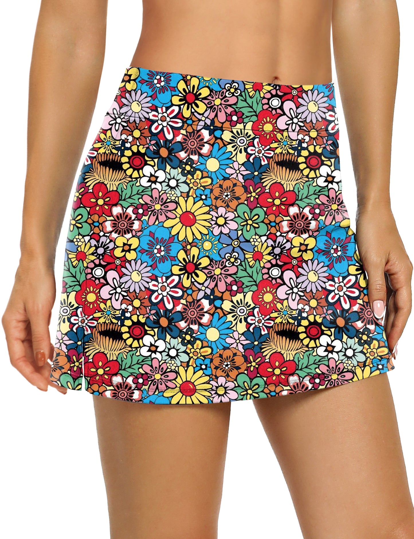 LouKeith Tennis Skirts for Women High Waisted Athletic Active Golf Skorts Mini Workout Running Skirts with Shorts Pockets