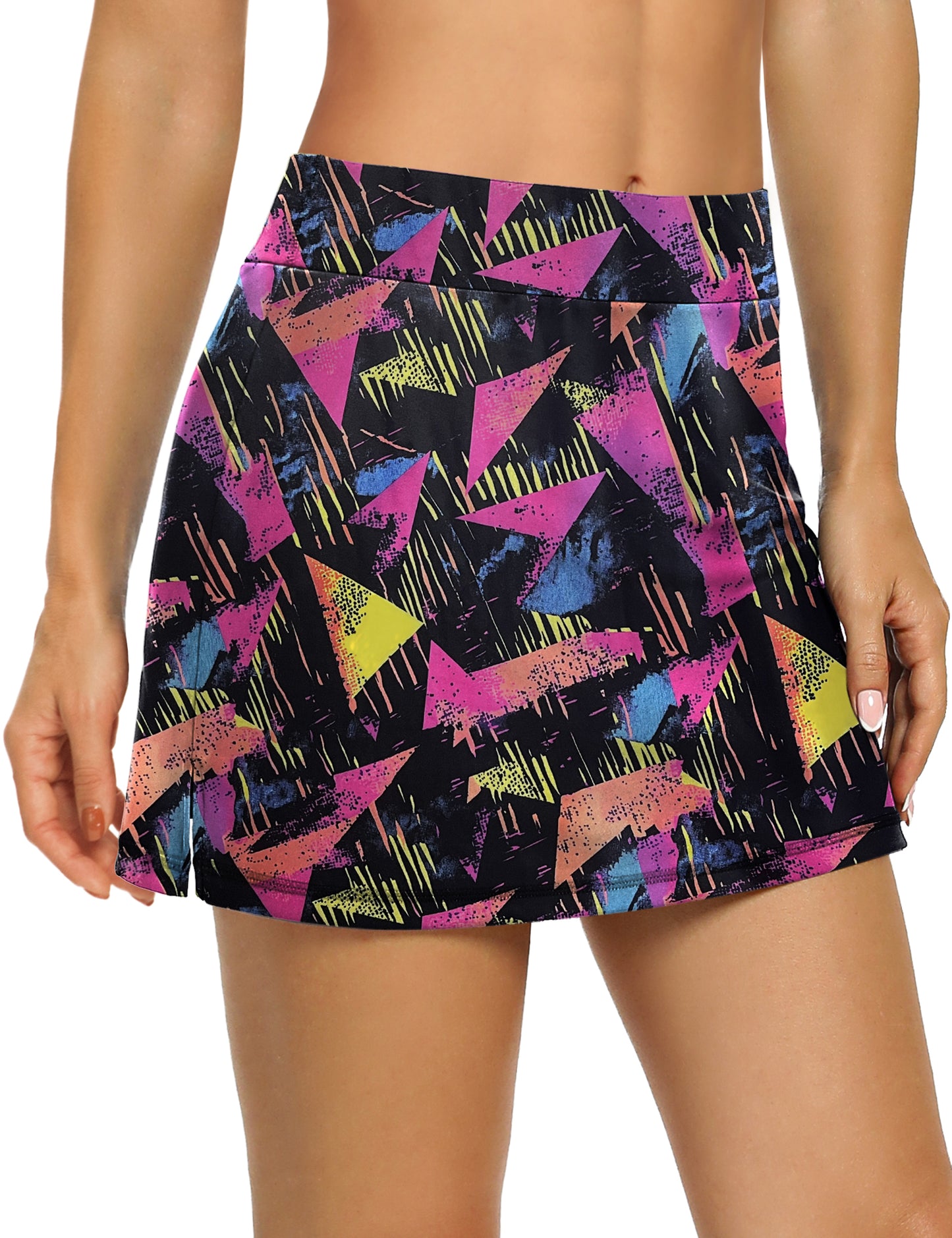 LouKeith Tennis Skirts for Women High Waisted Athletic Active Golf Skorts Mini Workout Running Skirts with Shorts Pockets