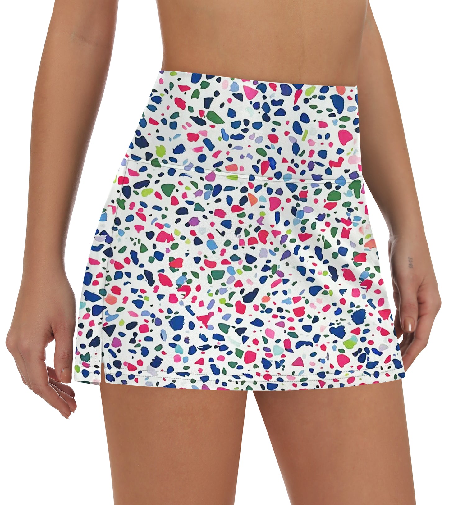 Womens High Waisted Swim Skirt with Pocket Tankini Swimsuit Bathing Suit Bottoms